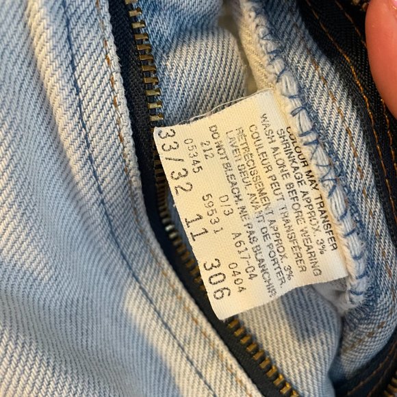 Levis Vintage 531 Made in Canada Jeans leather patch blue denim 90s 80 70 unisex - Picture 10 of 16